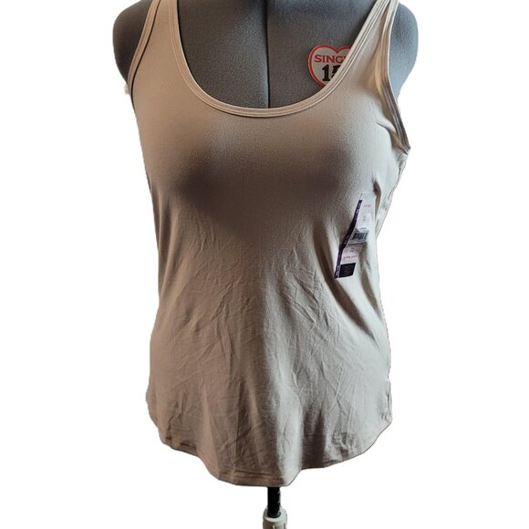 No Boundaries Scoop Fitted Tank Shirt Color Nude Size XXL (NWT) - Picture 1 of 4